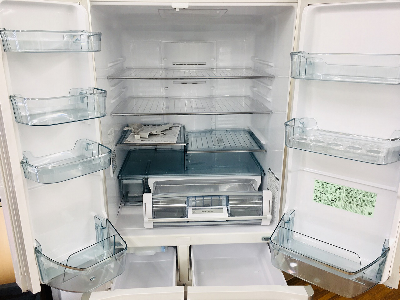 11時までの出品!!美品‼︎早い者勝ち☆HITACHI冷蔵庫 R-XG4800H HITACHI 6ドア冷蔵庫 R-XG4800H