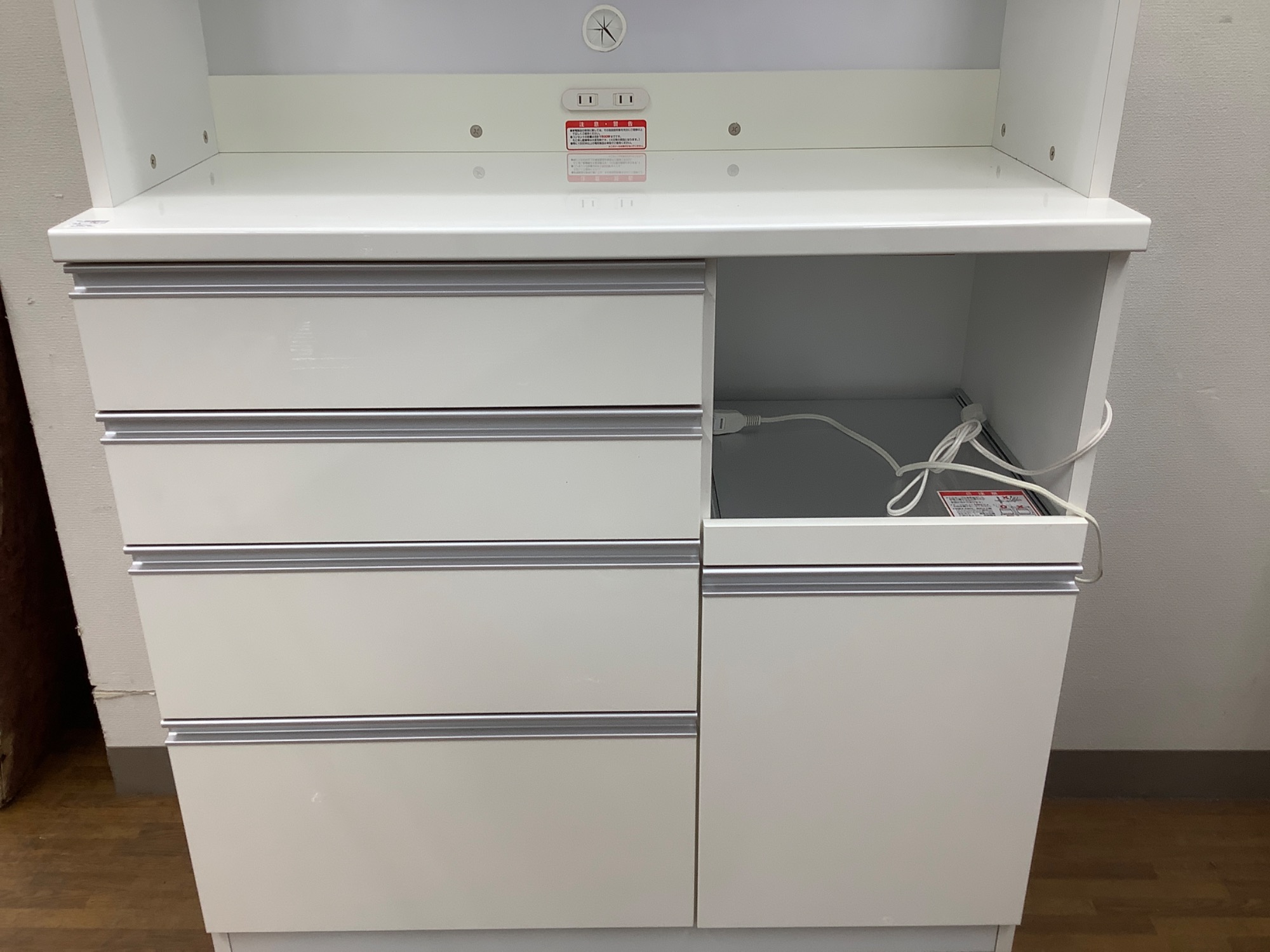 中古家具地域最大級♪♪】 高橋木工所 2枚扉レンジボード(プレファ100H 