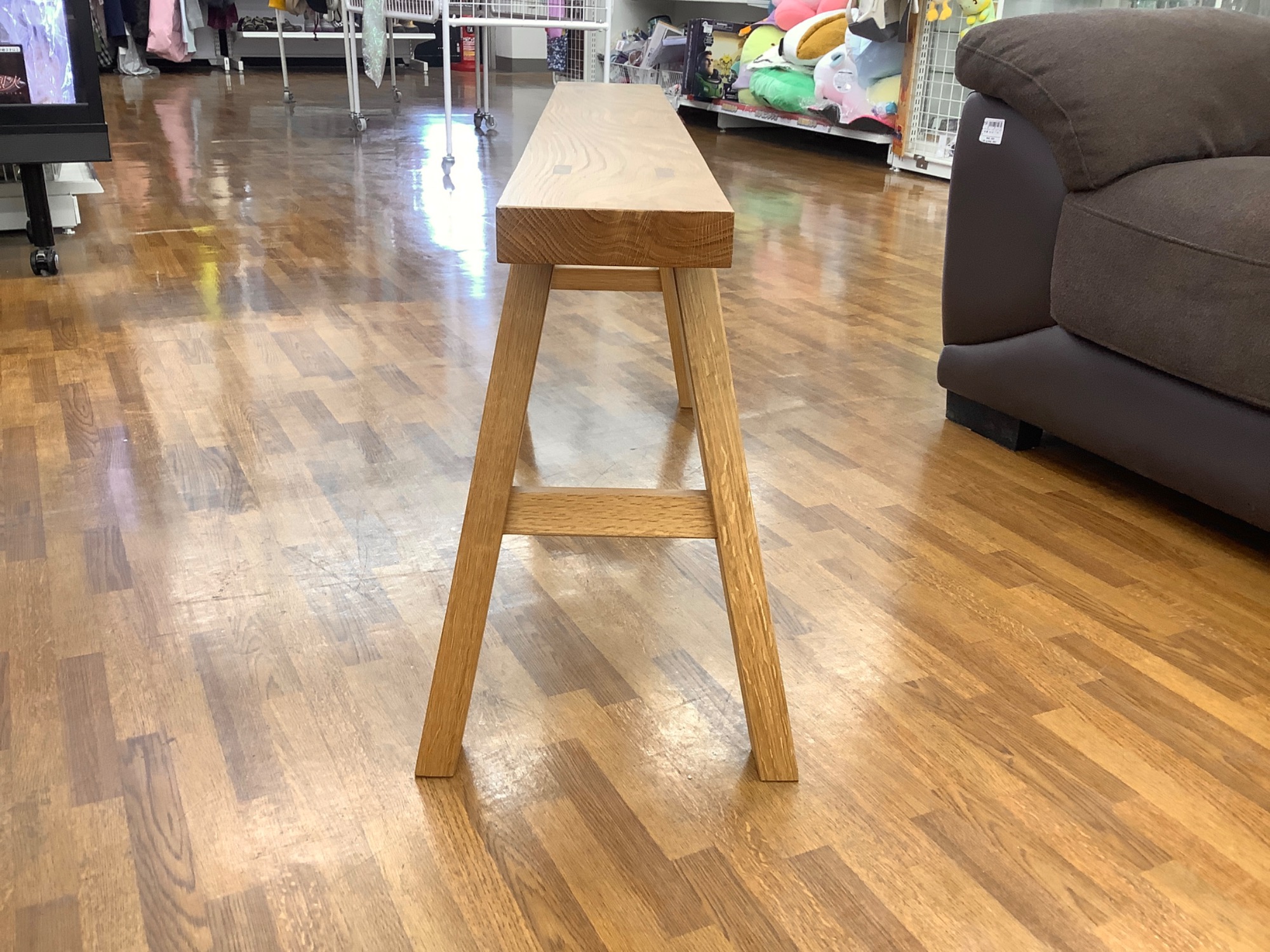 中古家具大量展示中♪♪】無印良品 オーク材ベンチ(廃盤品)のご