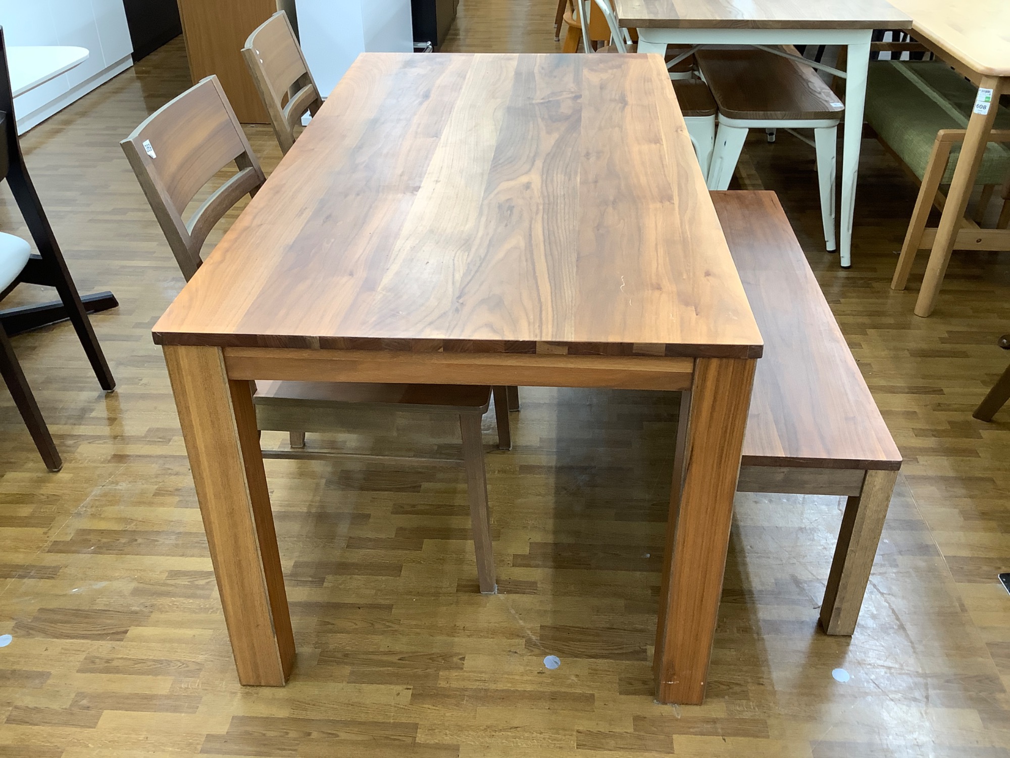 KJ-47【新入荷 リサイクル品】モニカ/ベンチダイニング4点セット