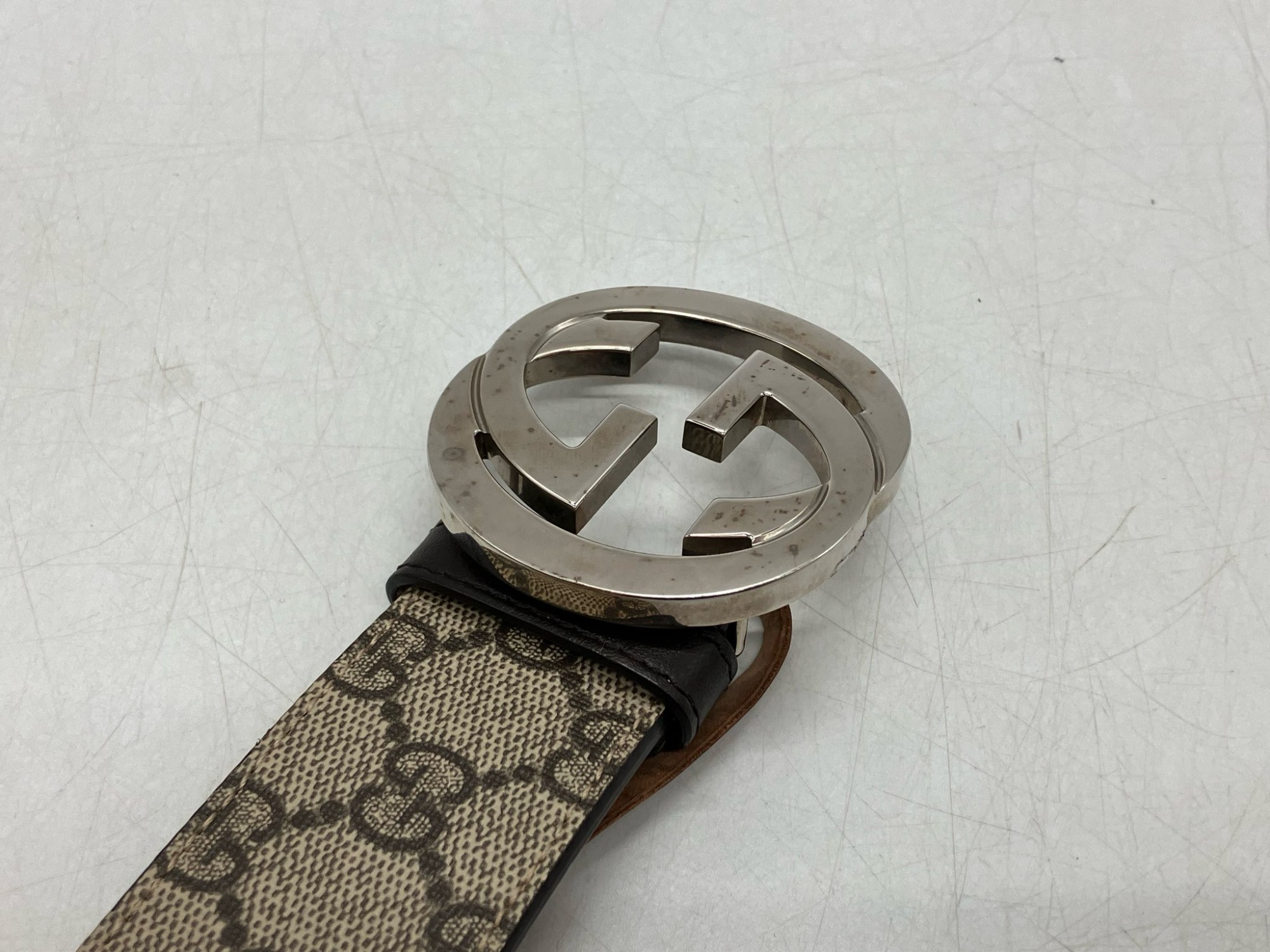 本日限定お値下げ！【レア希少☆】美品！箱付き　グッチ　インターロッキング　ベルト 楽天市場】GUCCI グッチ グッチシマ GG インターロッキング G