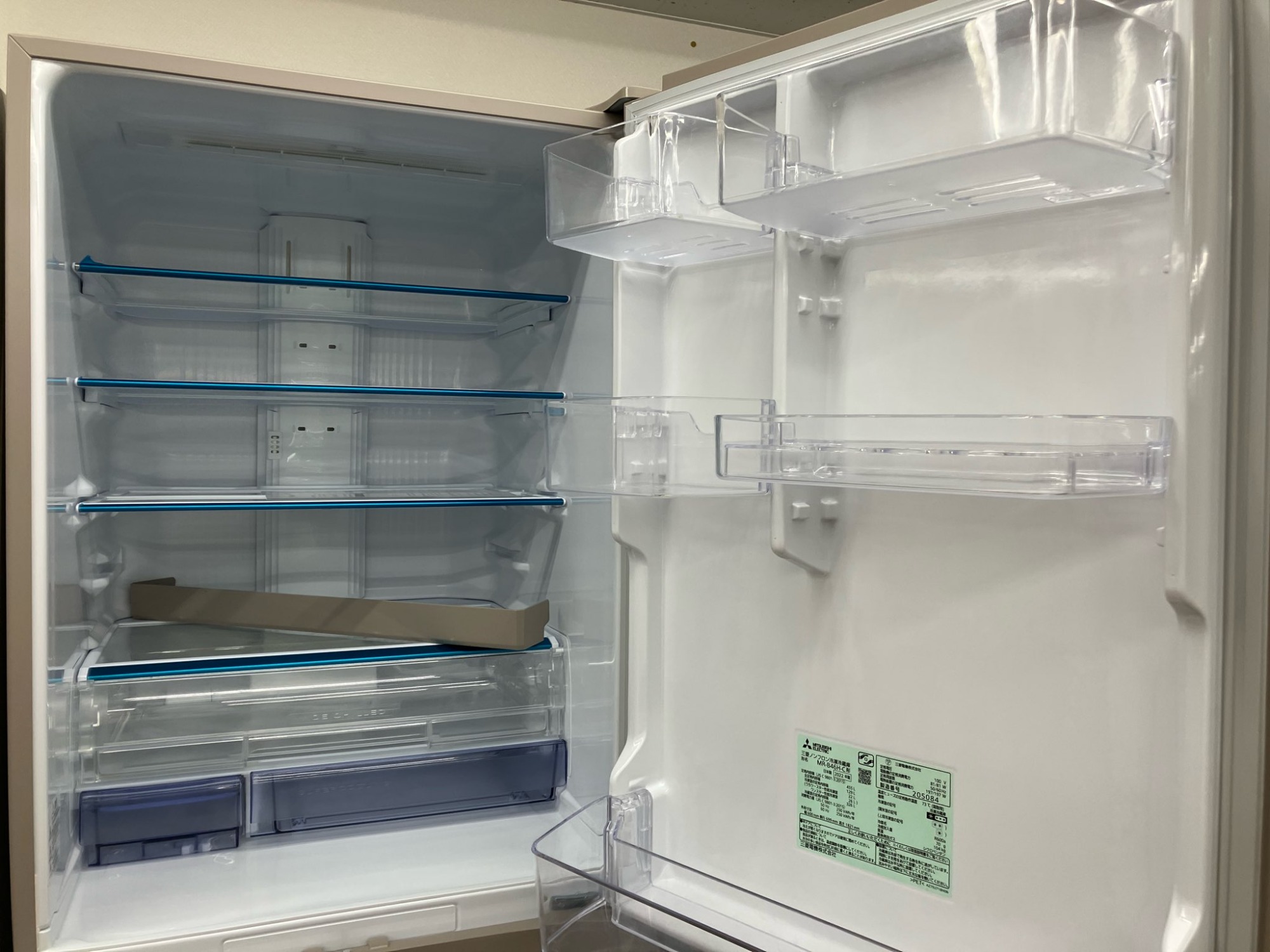 中古家電大量展示中♪♪】MITSUBISHI 5ドア冷蔵庫(MR-B46H-C) 2022年製