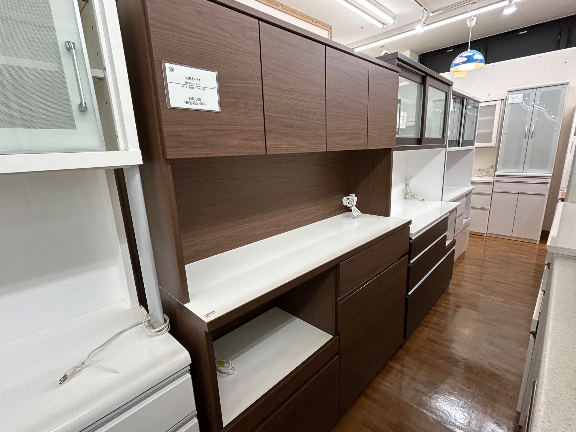 土井インテリア】4枚扉レンジボードが買取入荷いたしました！【中古 