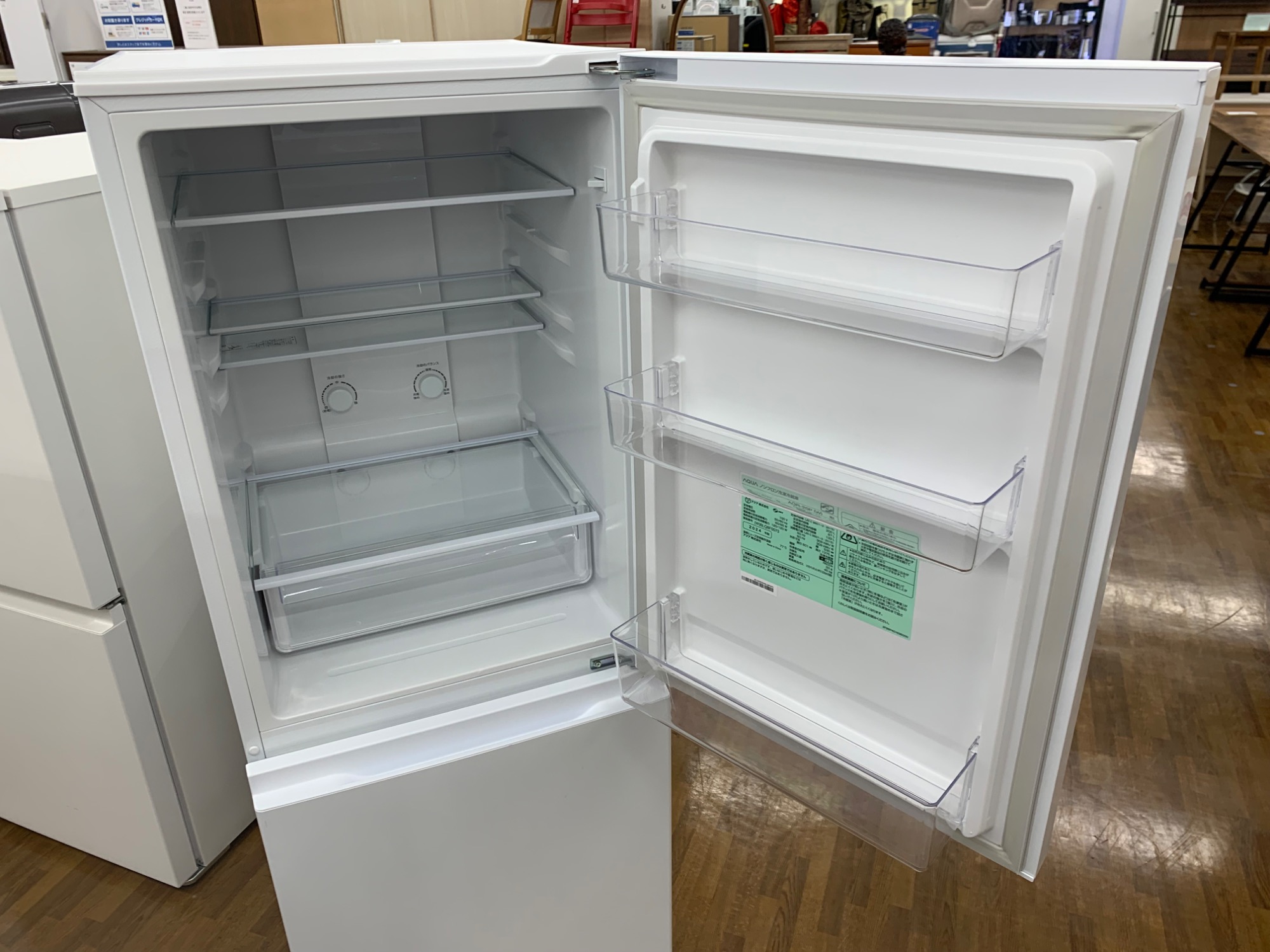 ナス 本日中のみ 美品 2024年製 AQUA 2ドア冷蔵庫AQR-20P 本日中のみ