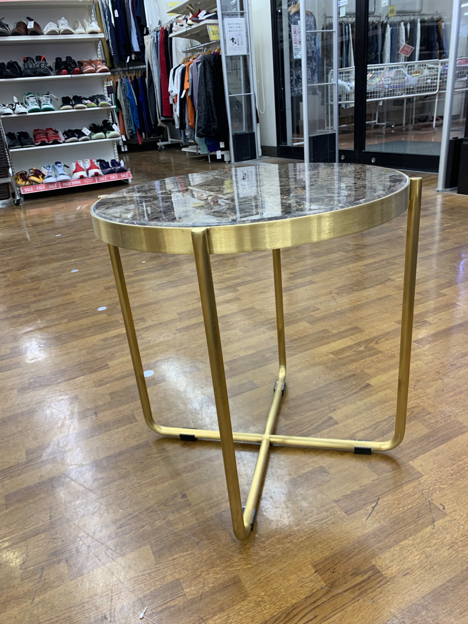 福岡引取り限定！KNOT ANTIQUESバッカス ラウンドテーブル定価約10万