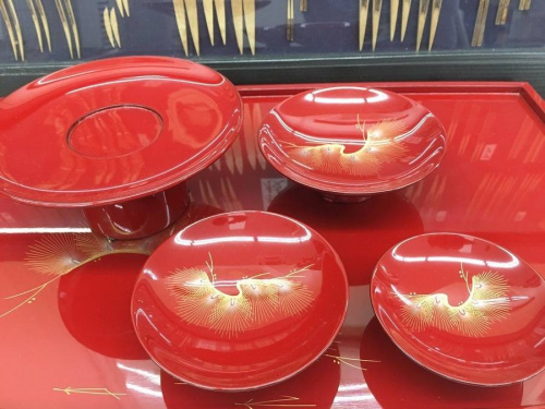 輪島塗　屠蘇器 112 屠蘇器／寿松沈金 | 輪島塗 加藤漆器店 公式オンラインショップ