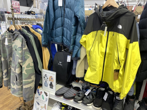 冬物衣類のアウトドア