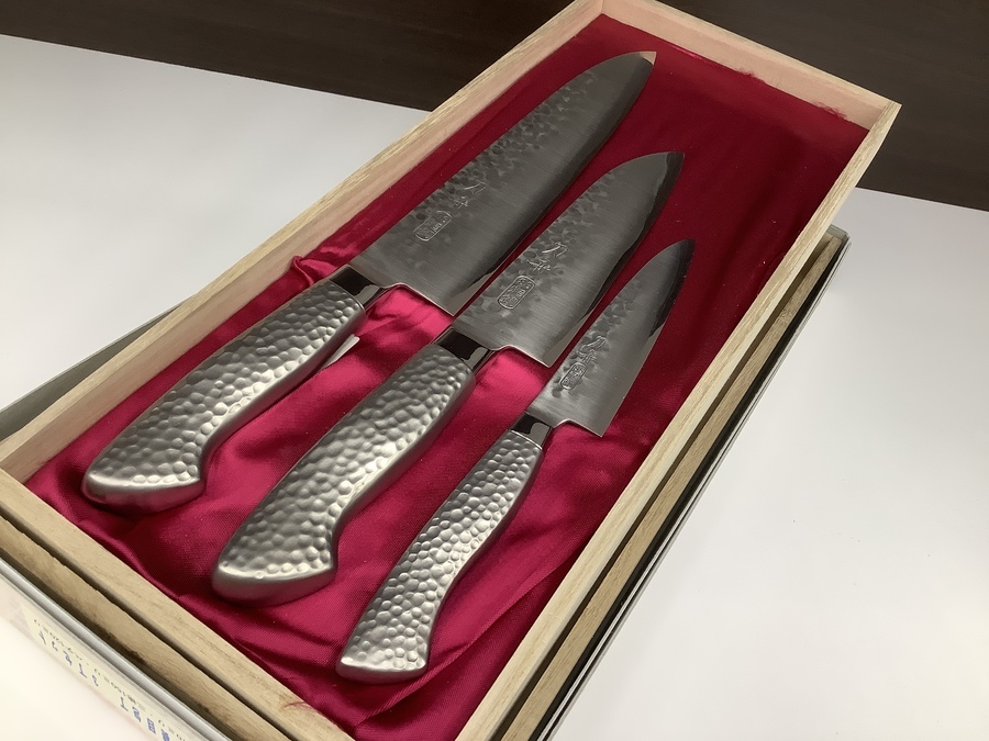 0621Y 刀舟技研 槌目 三徳包丁 約30cm 0621Y 刀舟技研 槌目 三徳包丁 約30cm