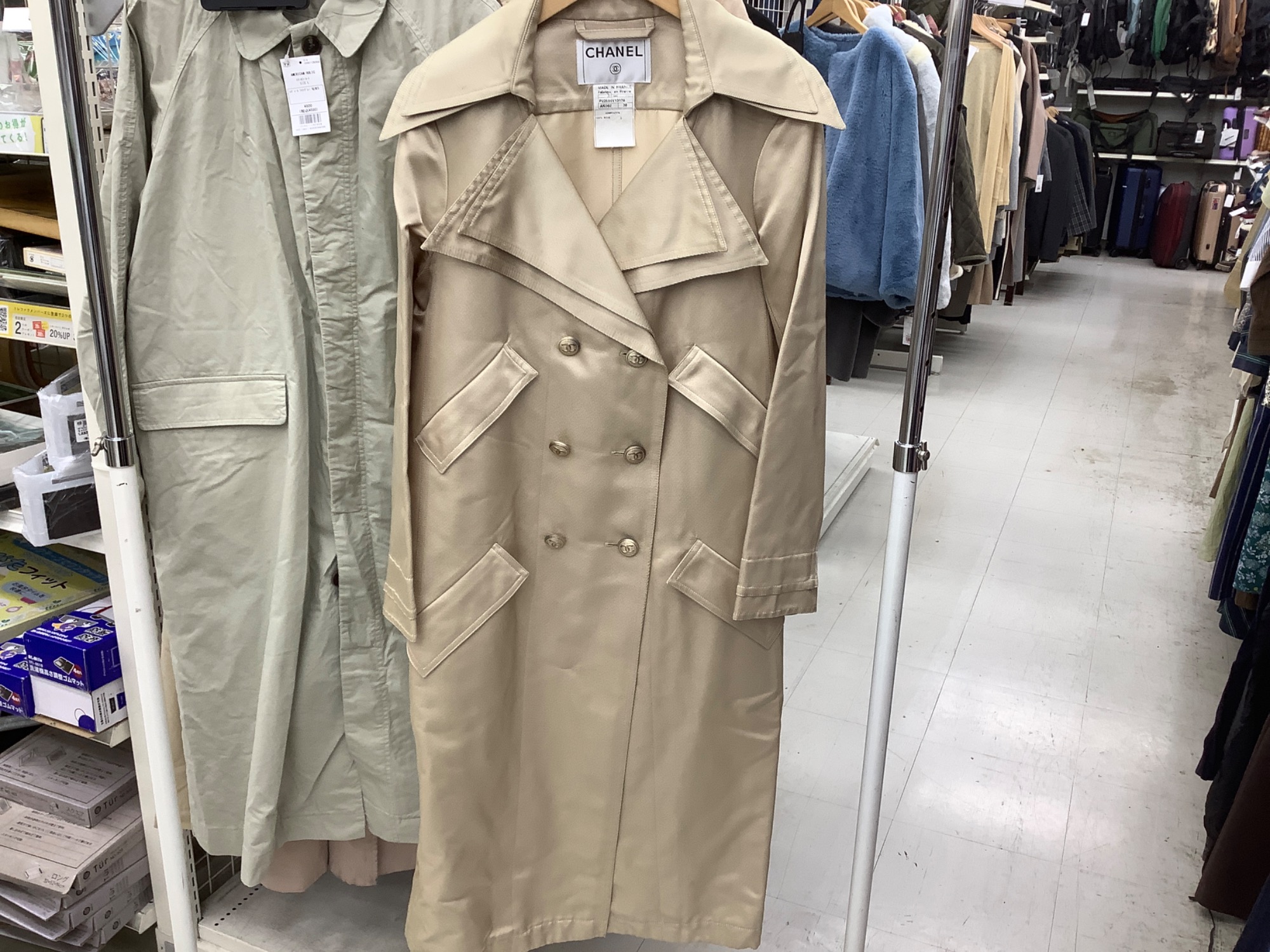 春夏物買取強化中!!】CHANEL(シャネル) トレンチコート シルク が入荷 