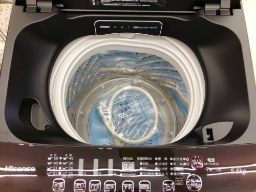 簡易乾燥機能付洗濯機のハイセンス