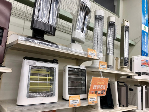 冬物家電の電気ストーブ