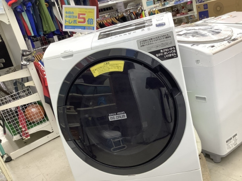 生活家電のドラム式洗濯乾燥機