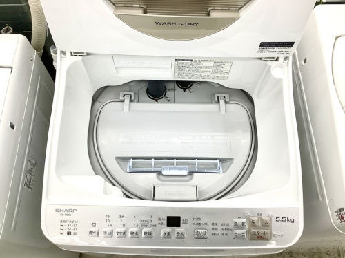 シャープの縦型洗濯乾燥機