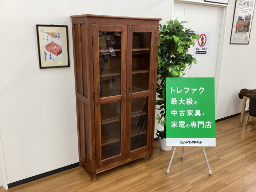 1970年代　木製ブラウンキャビネット 2扉　オ―ダ―品　オ―クランド 中古美 1970年代 木製ブラウンキャビネット 2扉 オ―ダ―品 オ―クランド 中古美