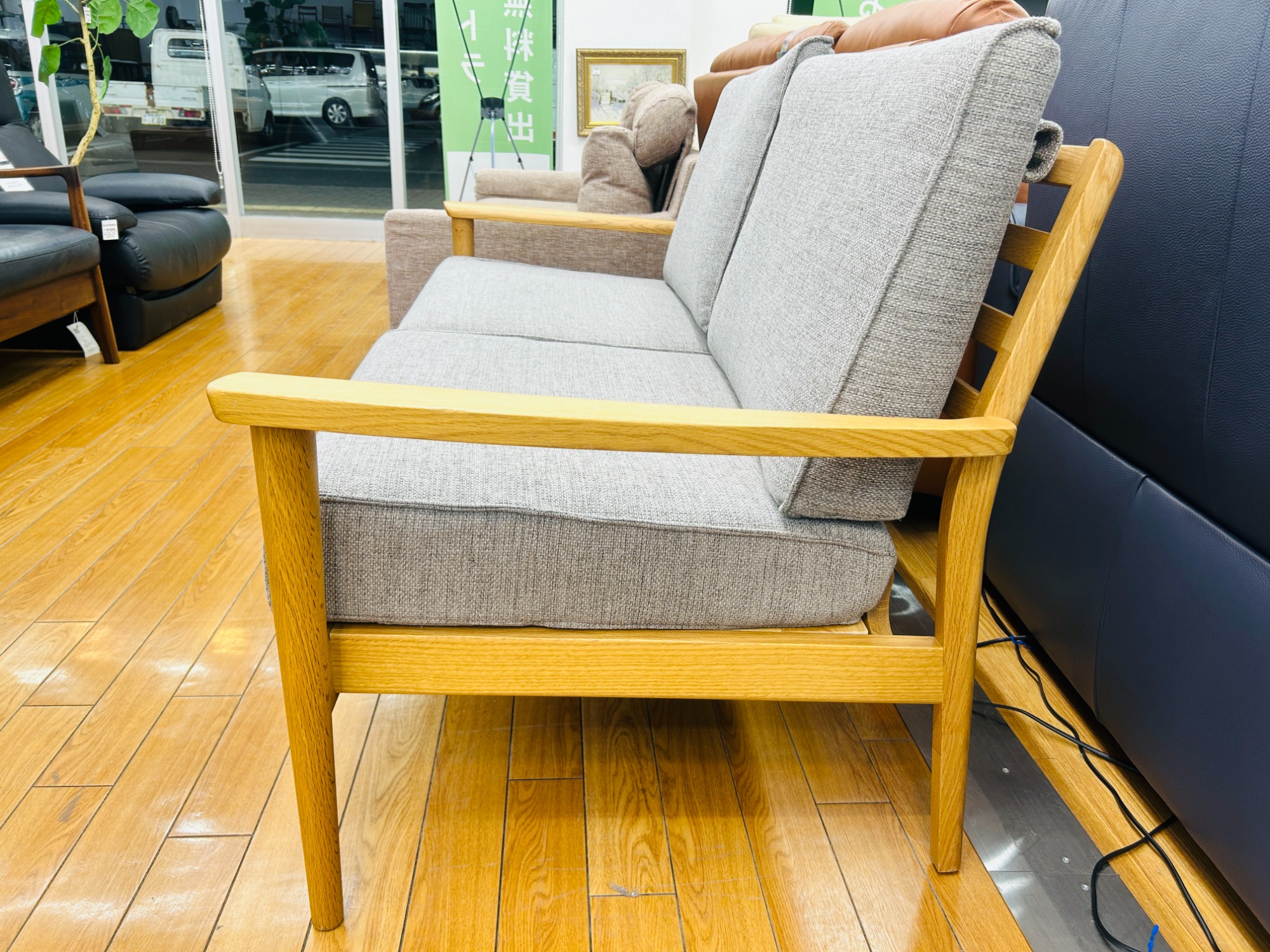 大塚家具】幅160cmでレイアウトがしやすい2人掛けソファー（シネマN3