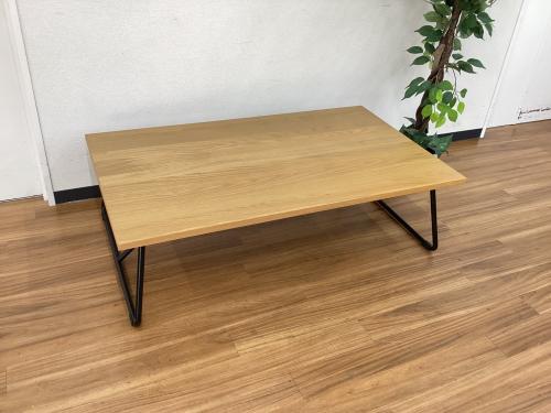 【美品】無印良品 MUJI 折りたたみ ローテーブル 90cm 折りたたみローテーブル・幅90cm・オーク材 | 無印良品