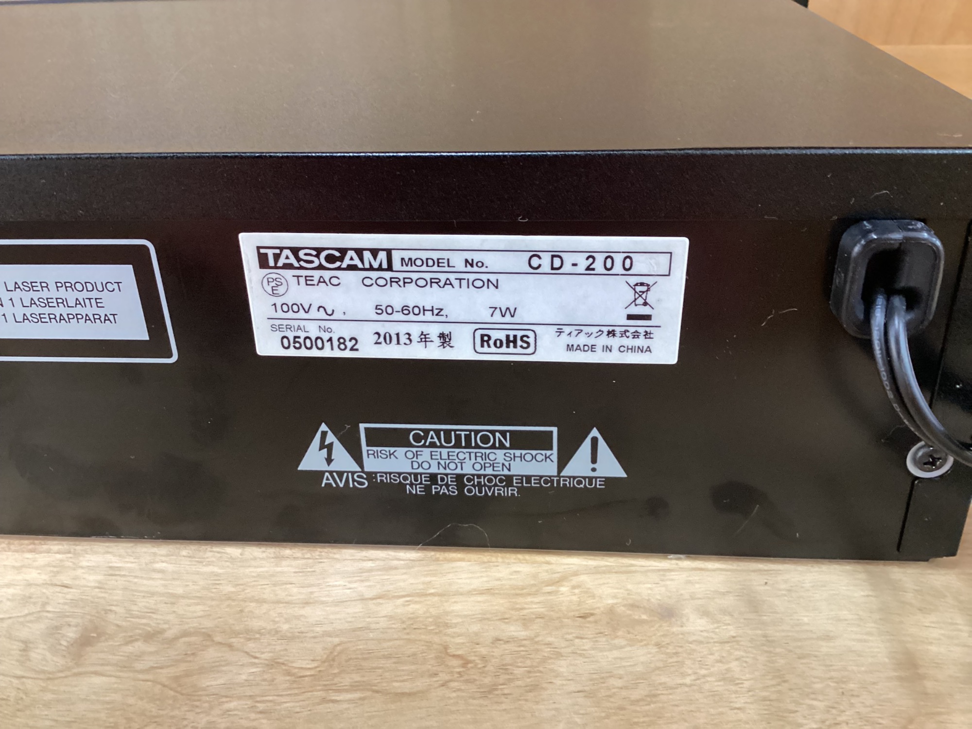 CD-200 業務用CDプレーヤー CD-200iL | 30ピン/Lightning両対応iPodドック搭載業務用CD