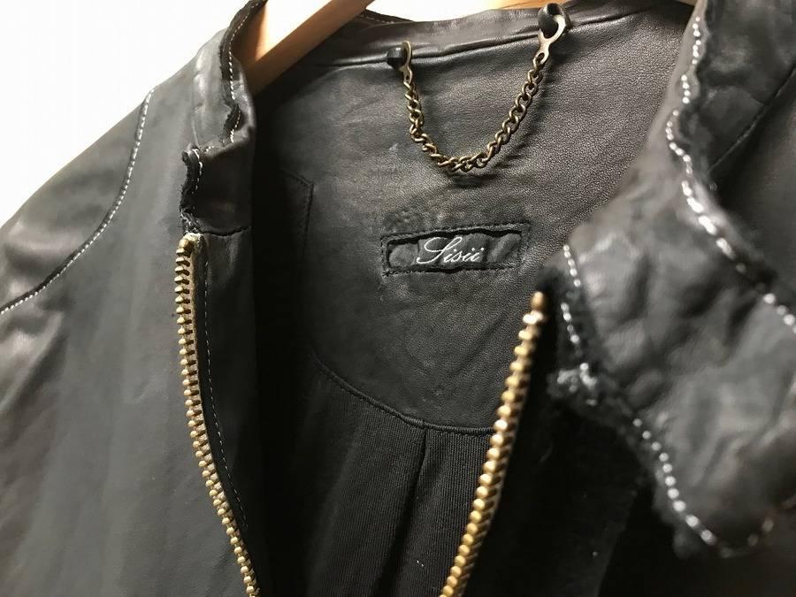 sisii シシ 牛革 レザー ライダース シングルライダース　ブラック　M sisii（シシ）の「【Sisii】シングルレザーライダース（その他アウター