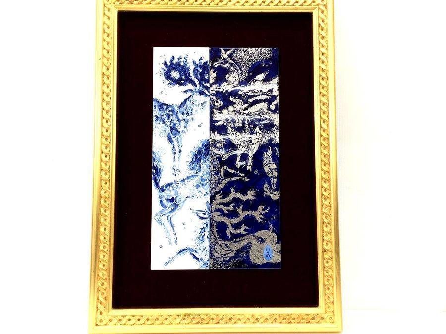 マイセン ブルーオーキッド 陶板画』 ｜骨董品買取 緑和堂