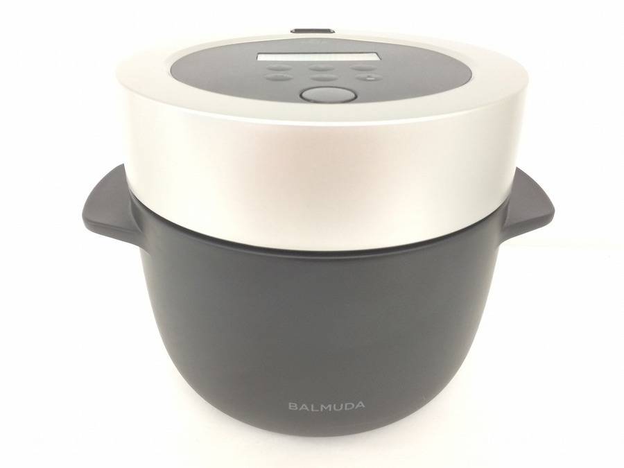 バルミューダ 炊飯器 : BALMUDA (バルミューダデザイン) 炊飯器 K03A-WH 3合(0.54L) The Gohan