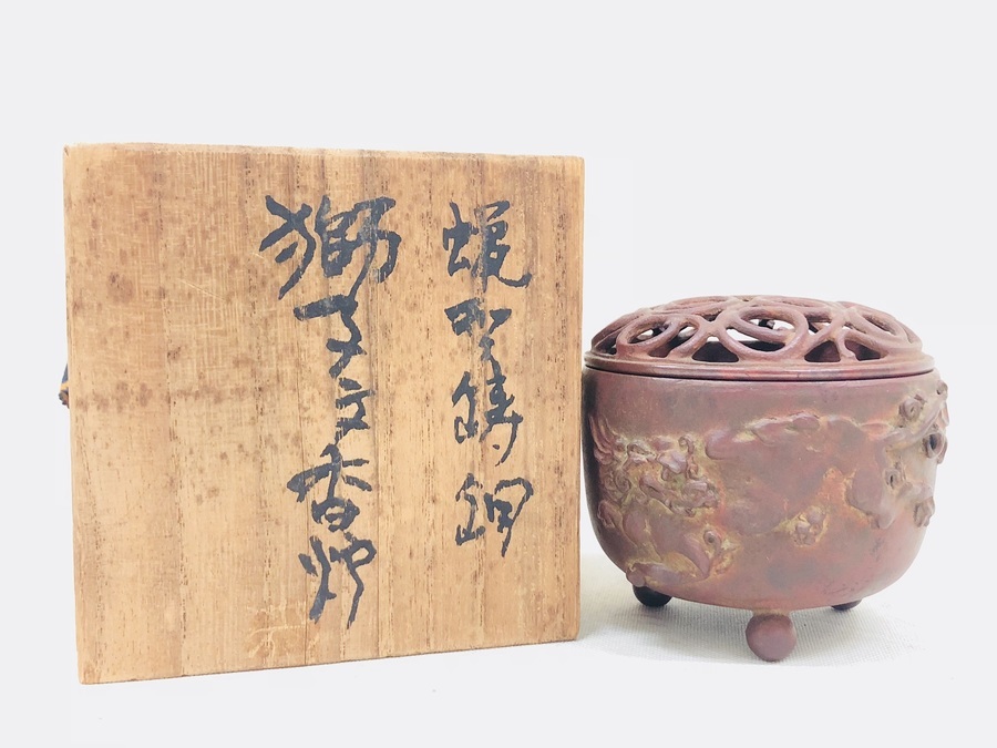 迫力ある唐獅子踊る、高岡銅器の香炉入荷しました。|2019年08月31日 迫力ある唐獅子踊る、高岡銅器の香炉入荷しました。|2019年08月31日