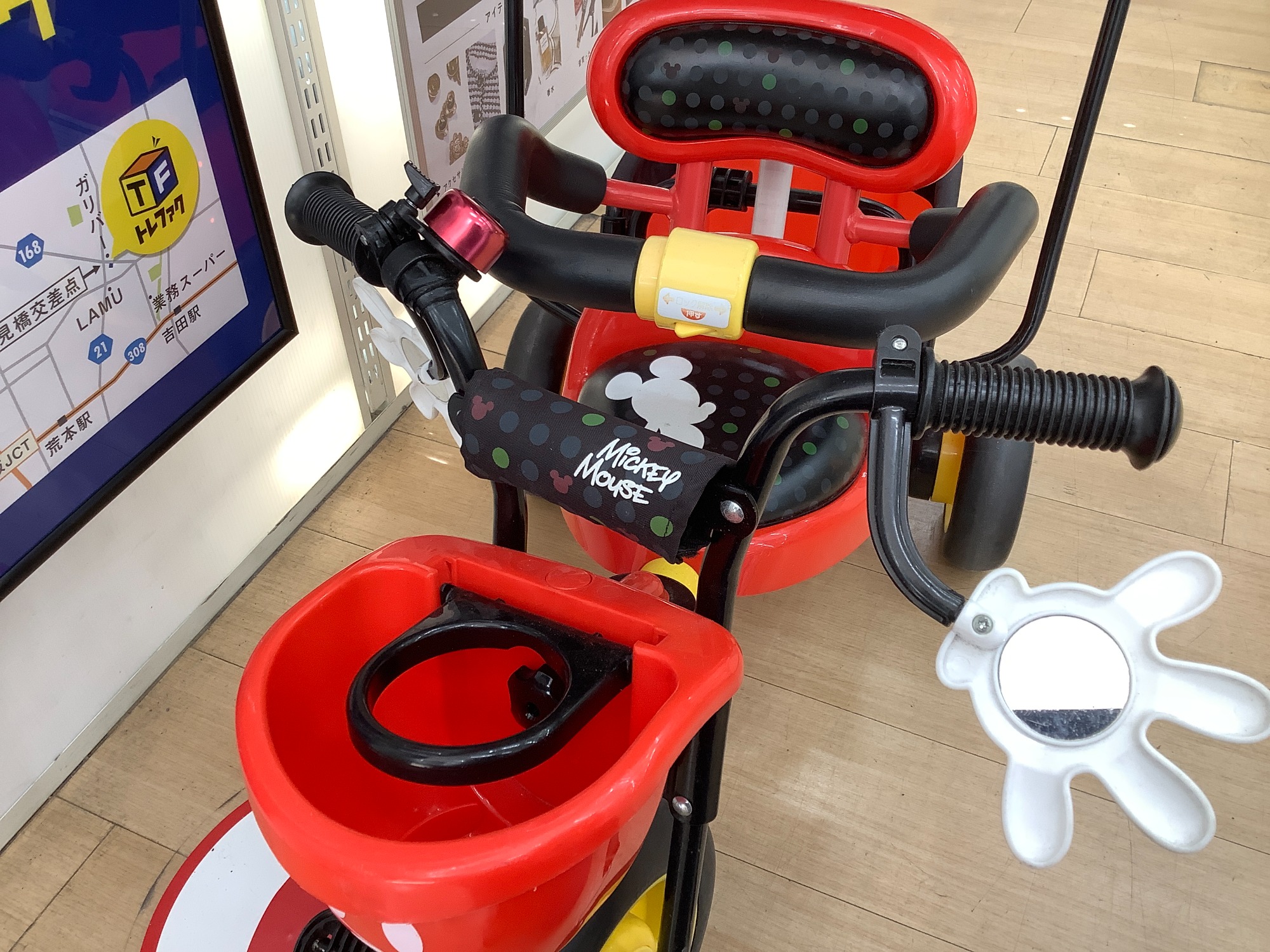 サンシェード付！MICKEY MOUSE（ミッキーマウス）三輪車のご紹介