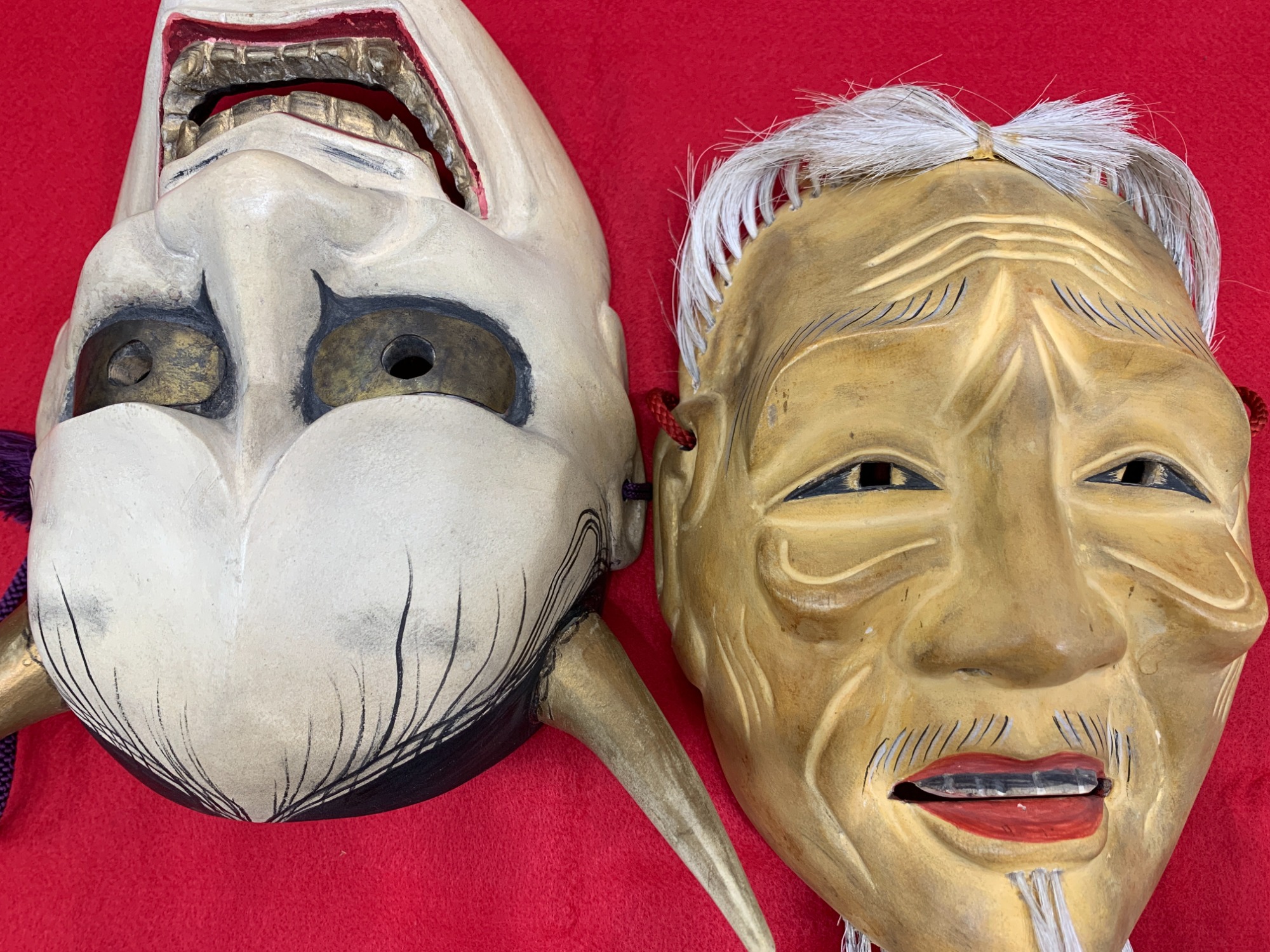 能面 木製 般若 木製 般若の能面