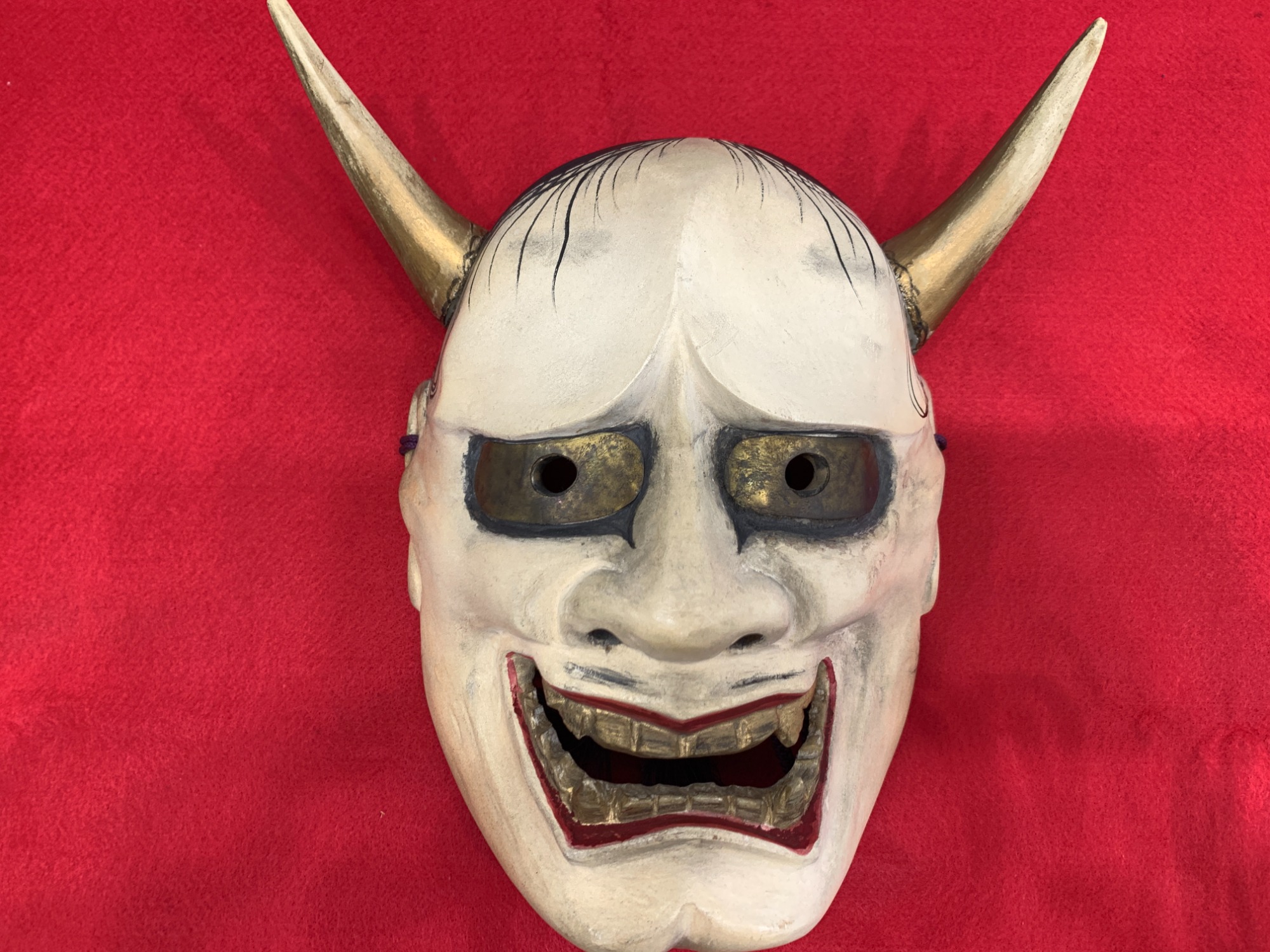 能面 木製 般若 木製 般若の能面