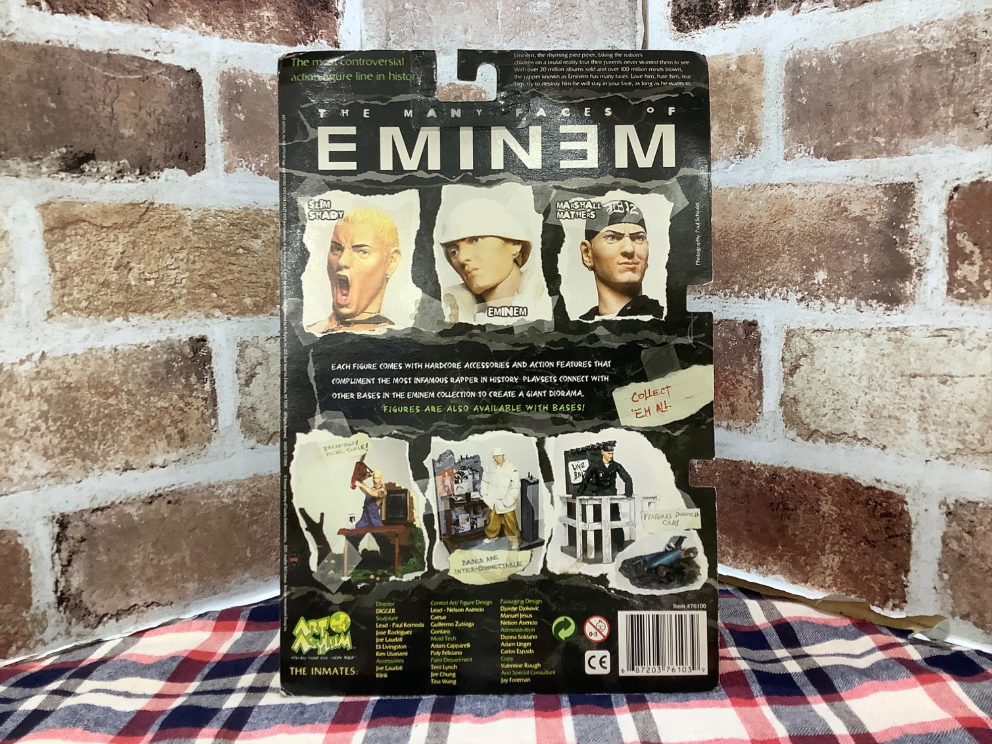 高騰品 EMINEM” ARTASYLUM フィギュア２０年前 入手困難 RARE Art Asylum EMINEM Pyscho Toyz Action Figure Collectible