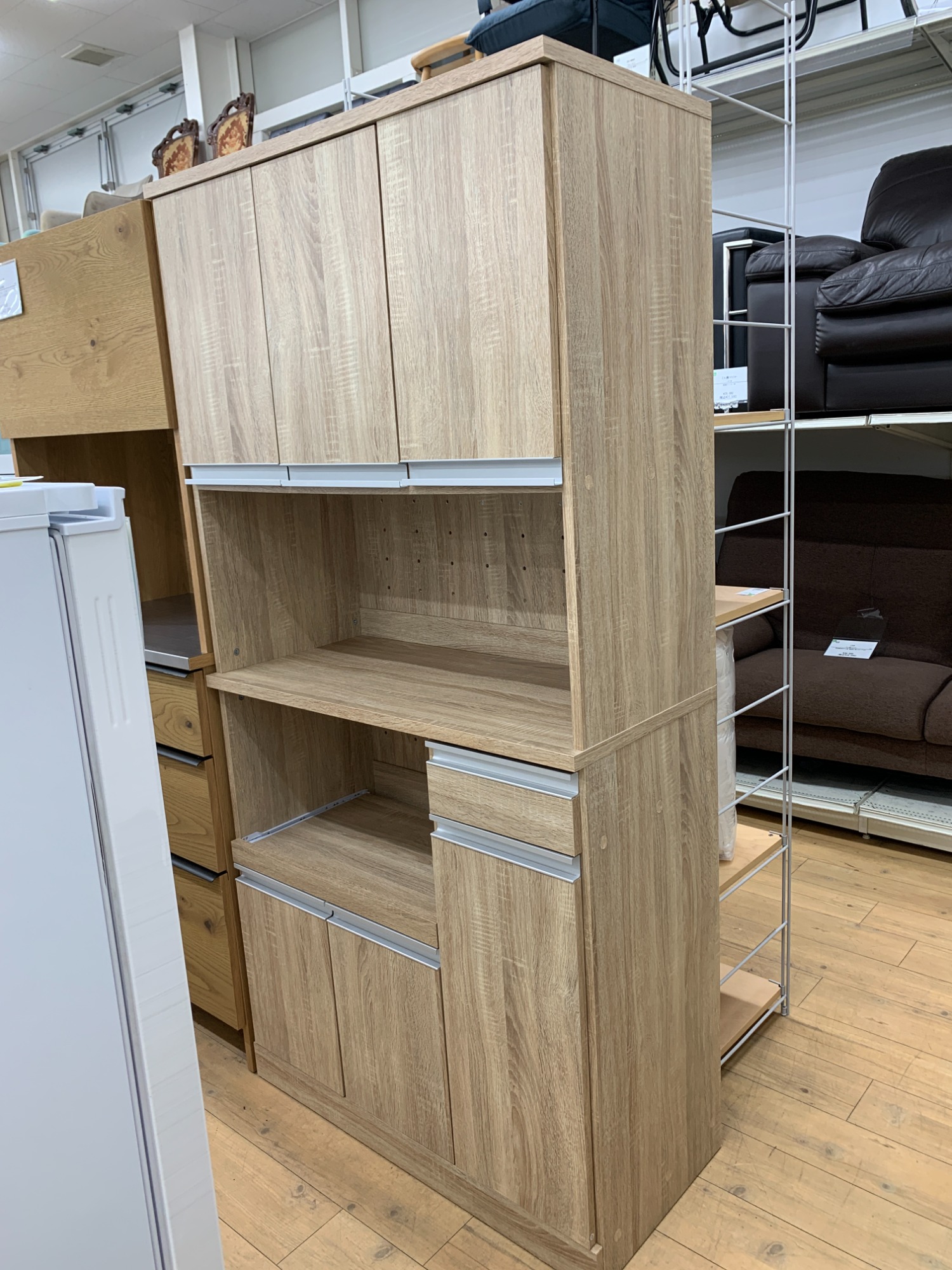 トレファク松原店】3枚扉、引き出し付きレンジボードのご紹介です