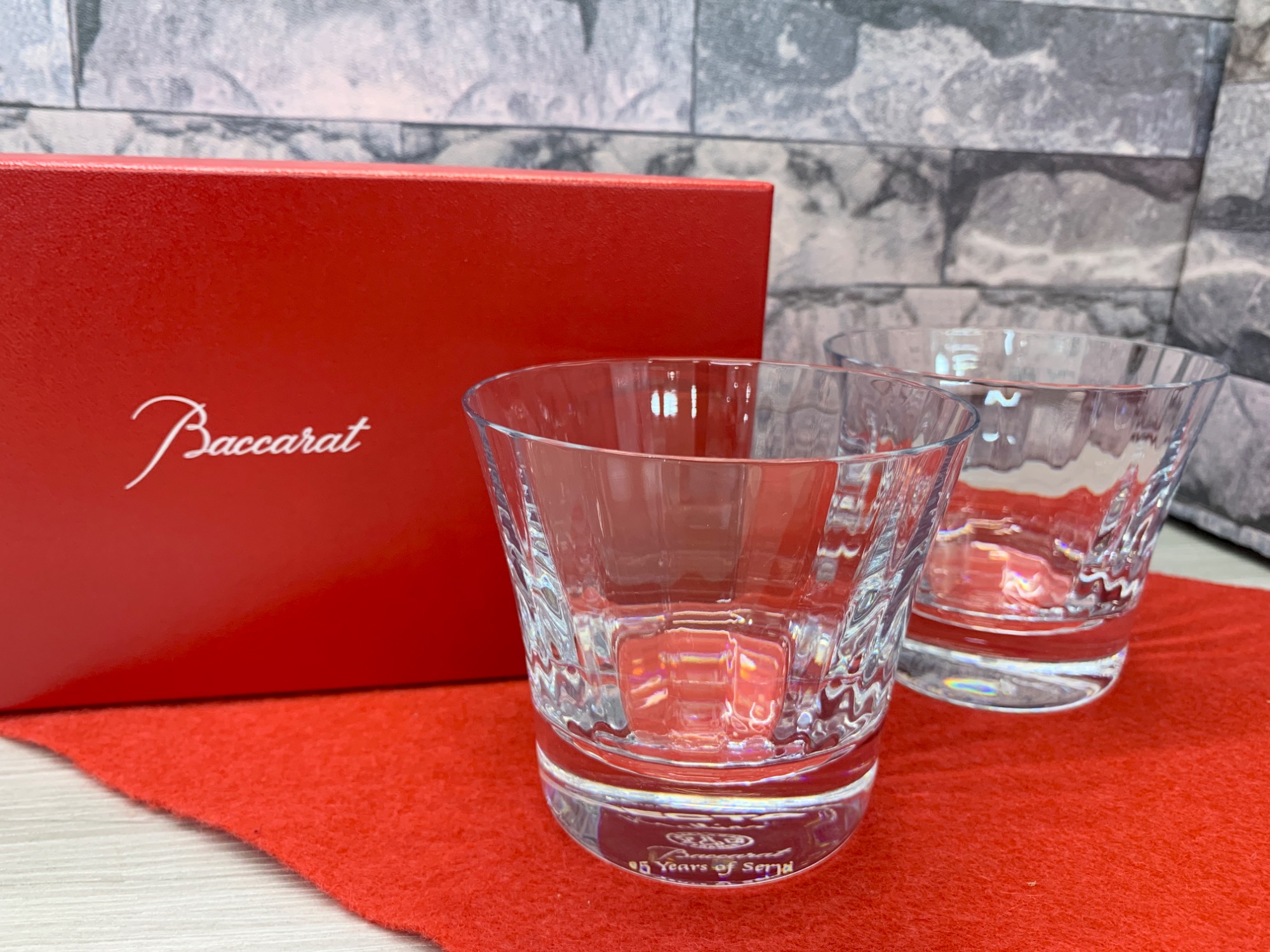 新品未使用、Baccarat クリスタルグラス ミルニュイ2客せット 新品未使用、Baccarat クリスタルグラス ミルニュイ2客せット バカラ