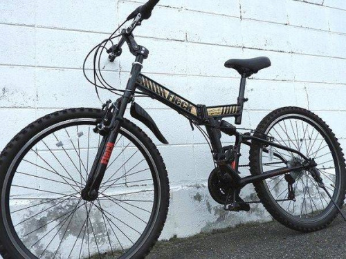 アウトドアの自転車