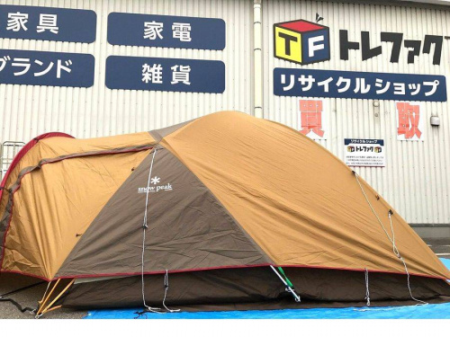 テントのsnow peak（スノーピーク）