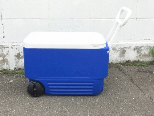 アウトドア用品のクーラーボックス