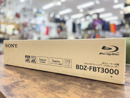 3TBの大容量！SONY(ソニー) ブルーレイレコーダー入荷致しました【松原