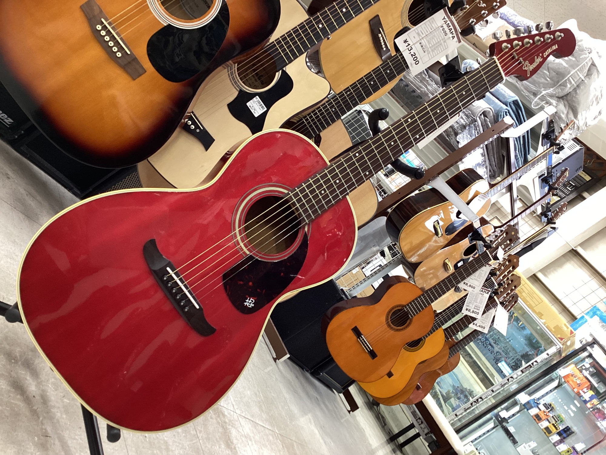 Fender Catalina アコースティックギター レッド Fender フェンダー CATALINA カタリナ YC-25H 花子 レッド