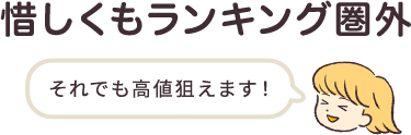 惜しくもランキング圏外