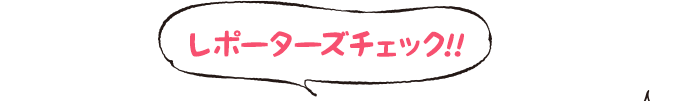 レポーターズチェック!!