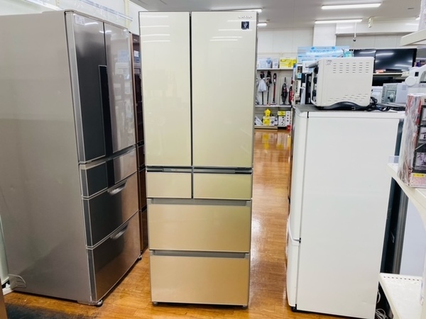【超美品‼️】シャープ 2019年製 455L冷蔵庫 プラズマクラスター搭載