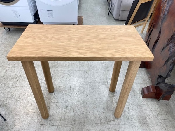 無印良品 オーク材 板と脚で出来た木製テーブル-