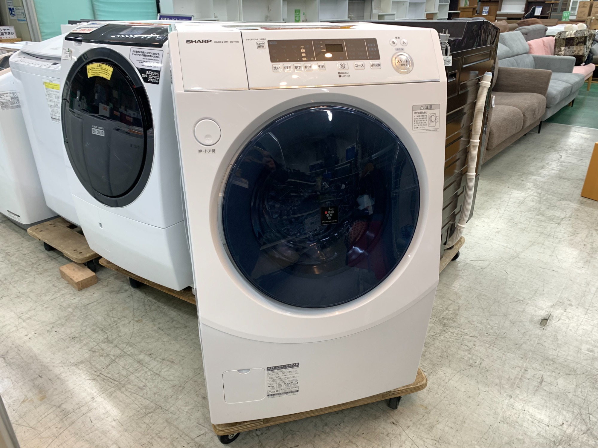 SHARP ドラム式洗濯乾燥機 ES-H10E 10.0kg 2021年製-