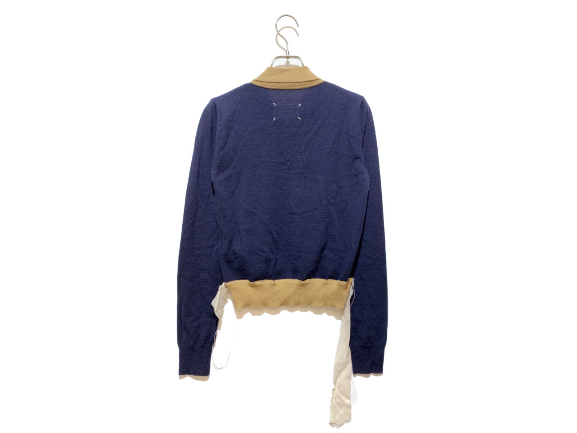 メゾンマルジェラ　hybrid sweater with shirt