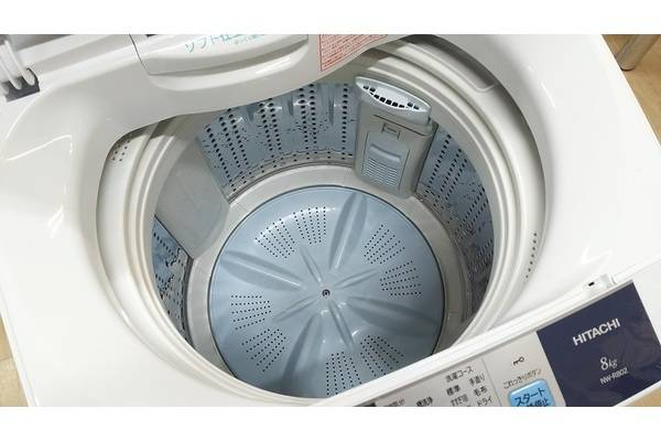 HITACHI 全自動洗濯機 ８ｋｇ WASH&DRY 白い約束 - 生活家電