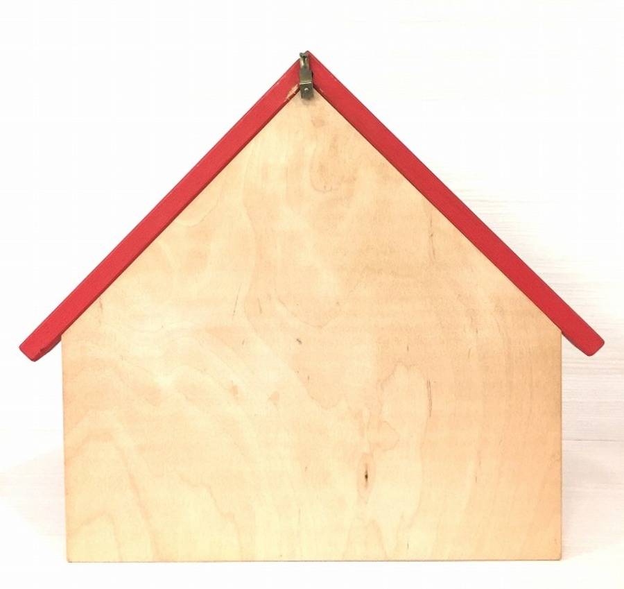 人気カラーの 希少 スピールフォーム Spielform 赤い屋根の家 飾り棚