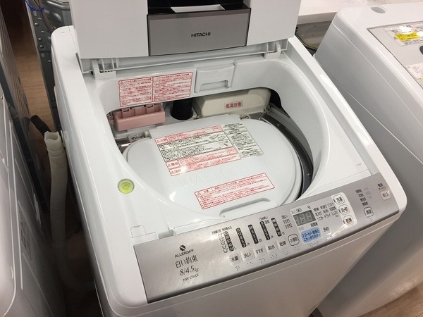6か月保証】HITACHI 8.0kg洗濯乾燥機 NW-D8KX｜2018年12月26日 