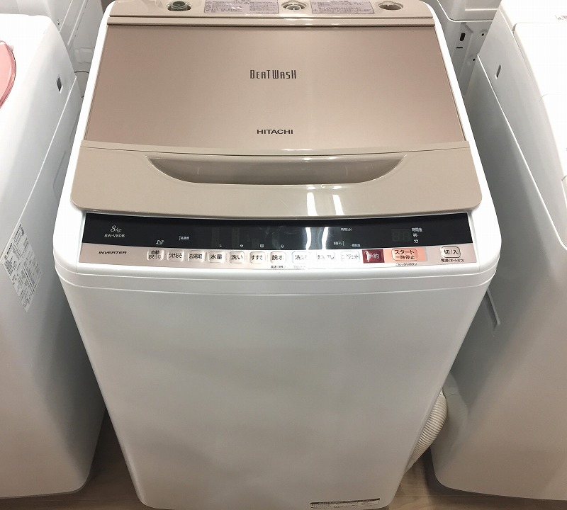 1年保証】HITACHIの8kg洗濯機 BW-V80B入荷！｜2019年02月01日 ...