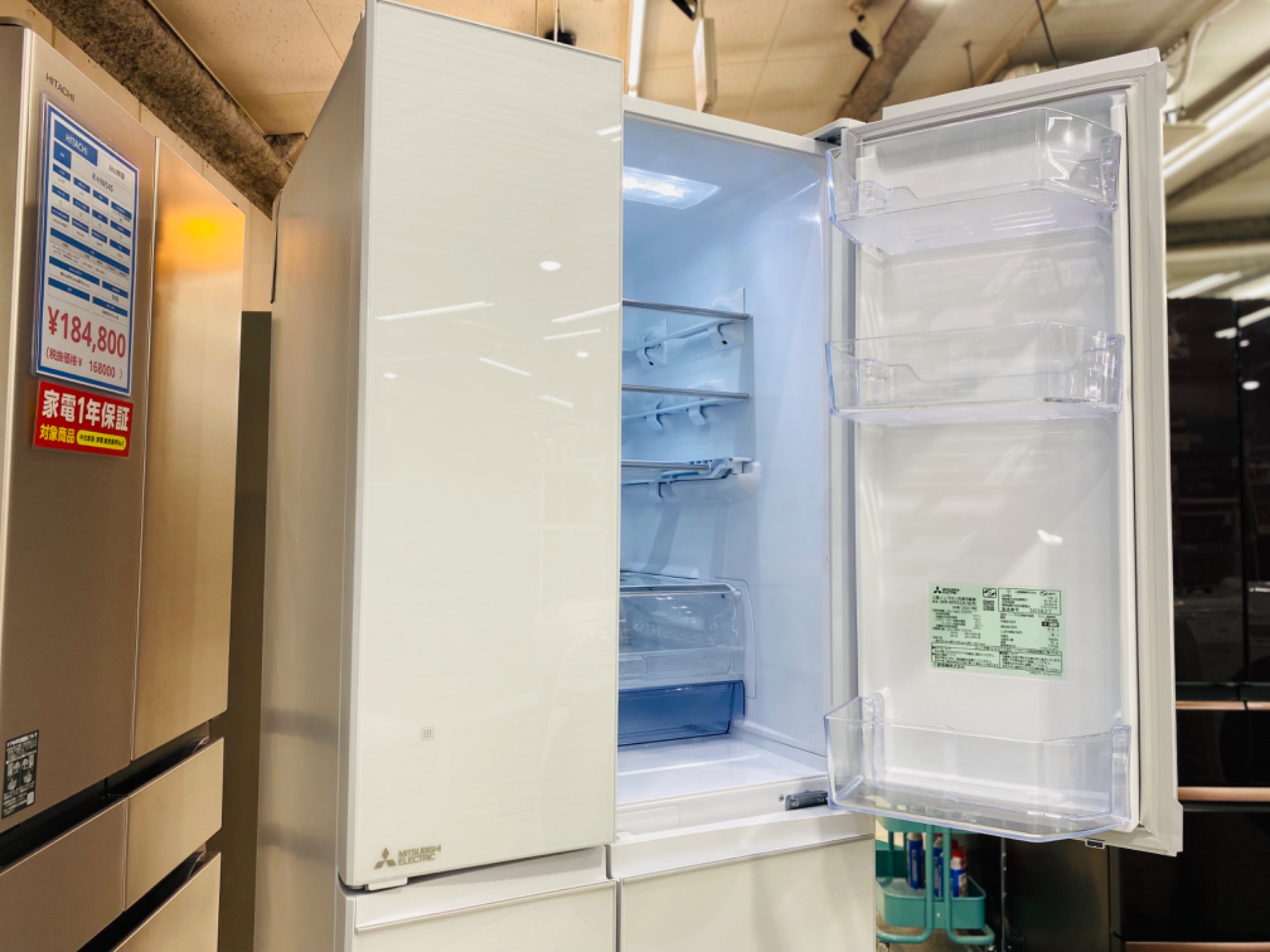 MITSUBISHI (三菱) 6ドア冷蔵庫 MR-WX52H-W 2022年製 が買取入荷致し 