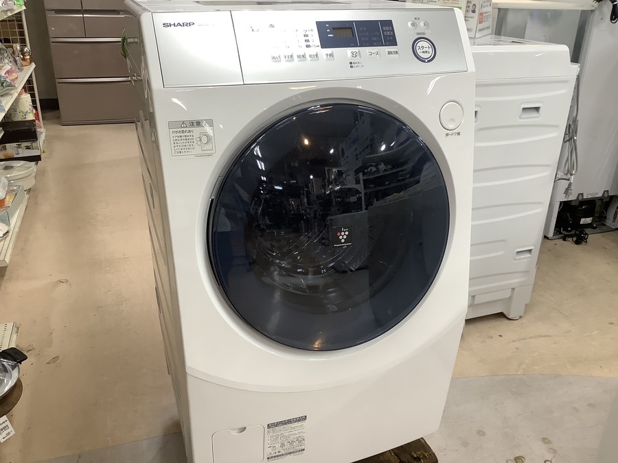 大人気国内メーカー】SHARP(シャープ)のドラム式洗濯乾燥機をご紹介