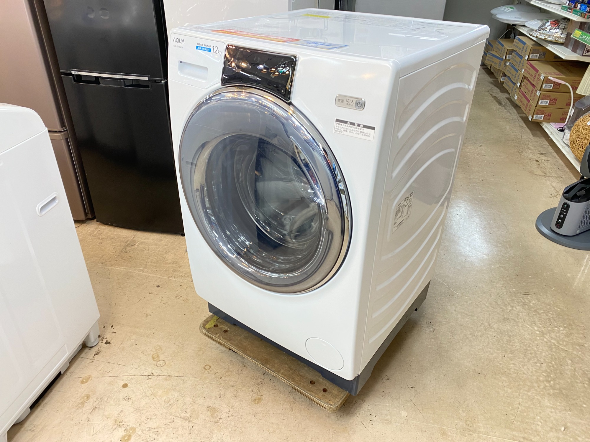 水量消毒済 AQUA ドラム式洗濯乾燥機 AQW-DX12M 2022年 保証付