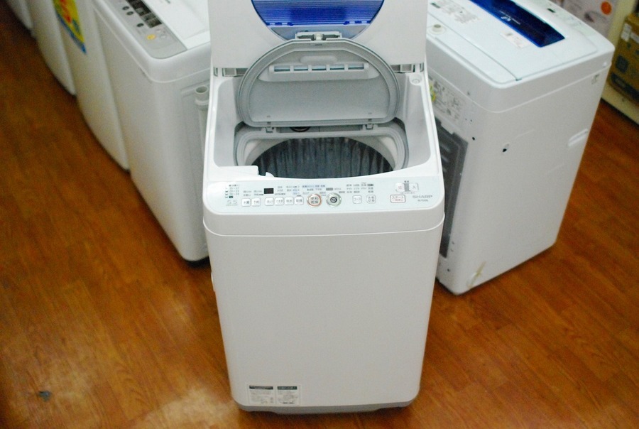 縦型洗濯乾燥機 SHARP(シャープ) 5.5kg ES-TG55L 2015年製 入荷致し ...